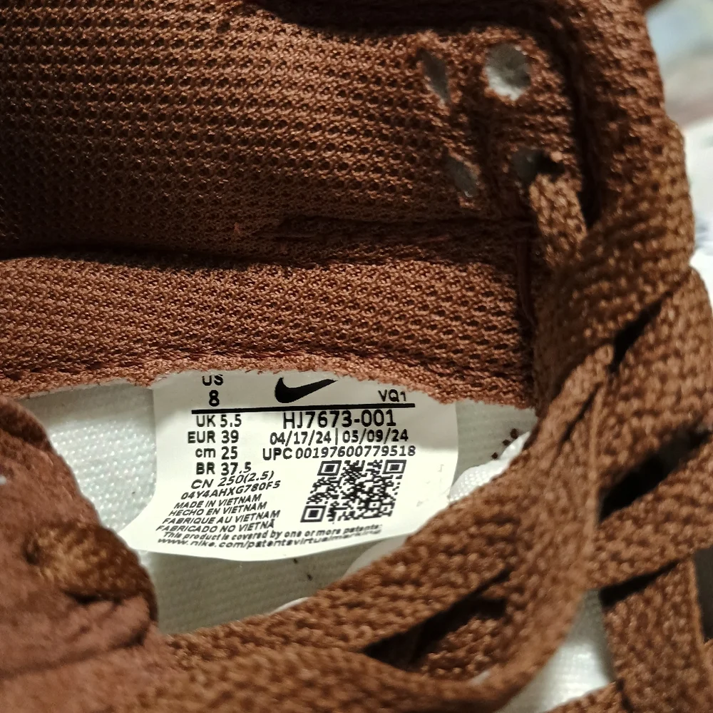 Nike air dunk low brown white women's size 8 - Picture 7 of 7